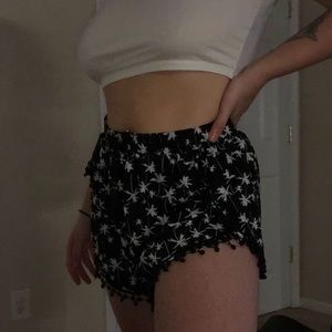 Bohemian palm tree shorts